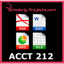 ACCT 212 Financial Accounting