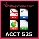 ACCT 525 Current Issues in Accounting