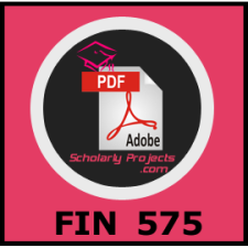 FIN 575 Week 4 | Midterm Exam