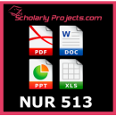 NUR 513 Introduction to Advanced Registered Nursing