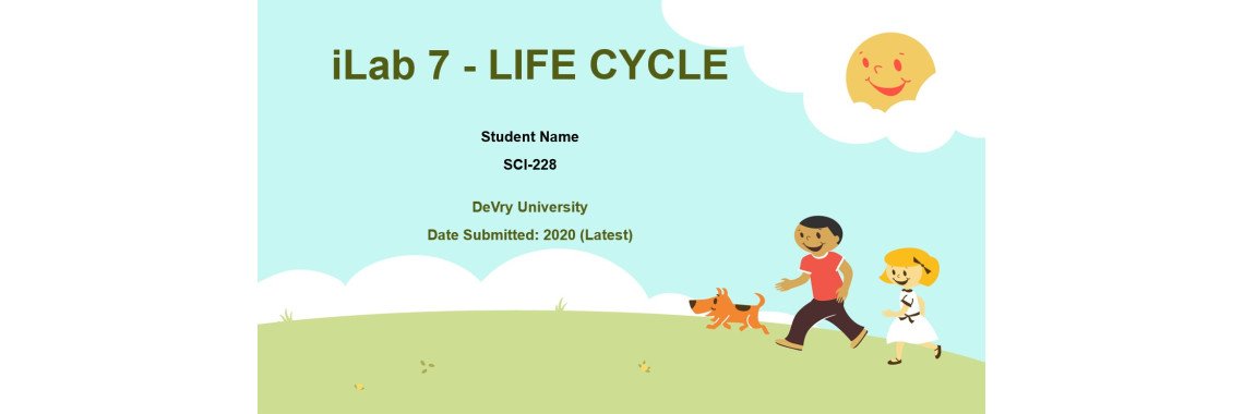 SCI 228 Week 7 Lab | Topic 1: First Year of Infants Life Toddler